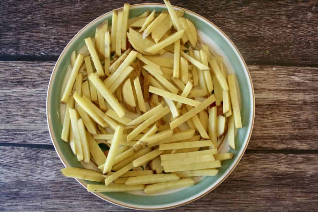Yukon Gold Air Fryer Fries raw