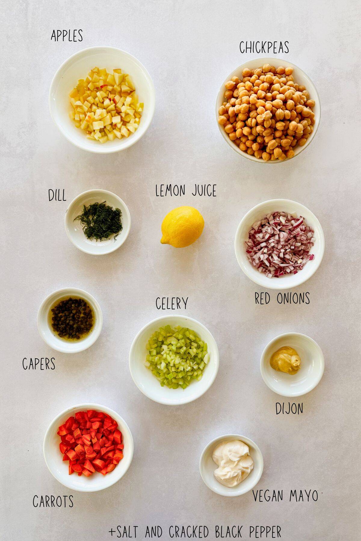 Chickpea salad ingredients vegan chickpea tuna salad ingredients.