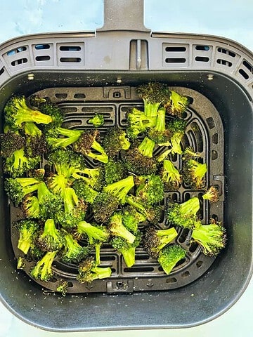 roasted broccoli in the air fryer