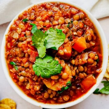 Vegan Cuban Lentil Soup