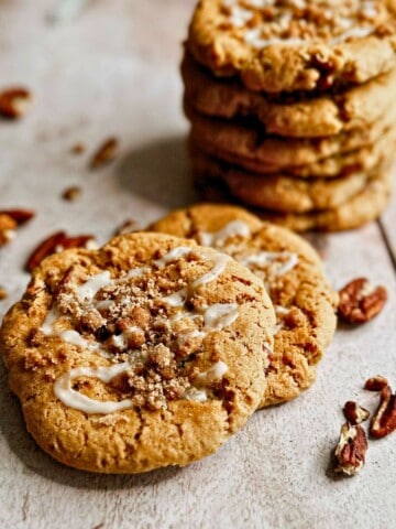 vegan gilmore girl inspired coffee cake cookies