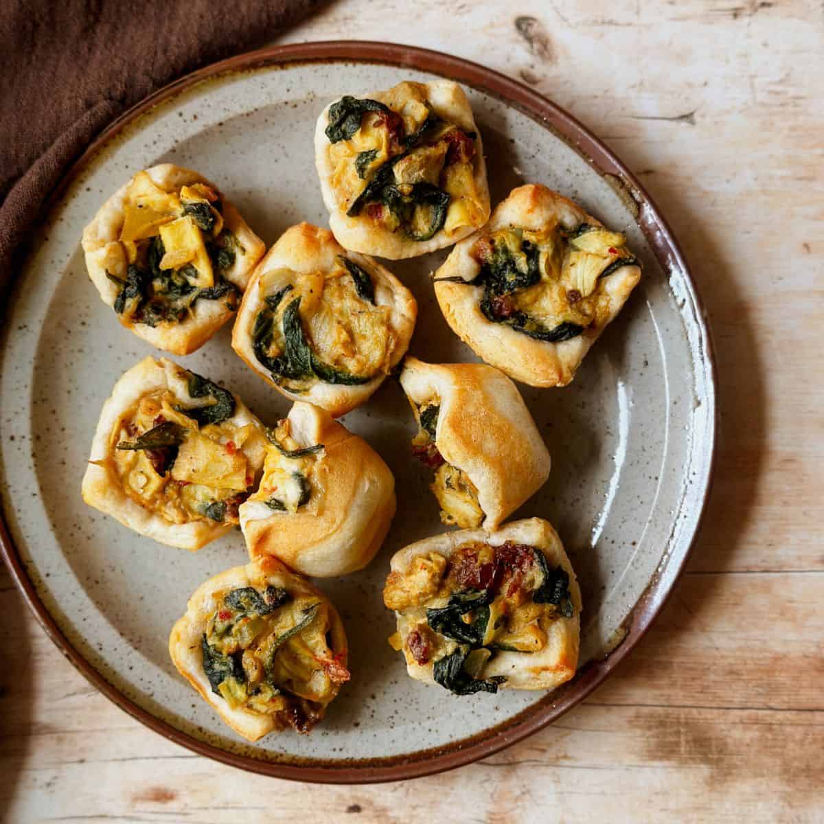 Spinach and Artichoke Bites