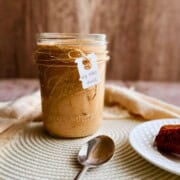 vegan big mac sauce in a jar with a label.