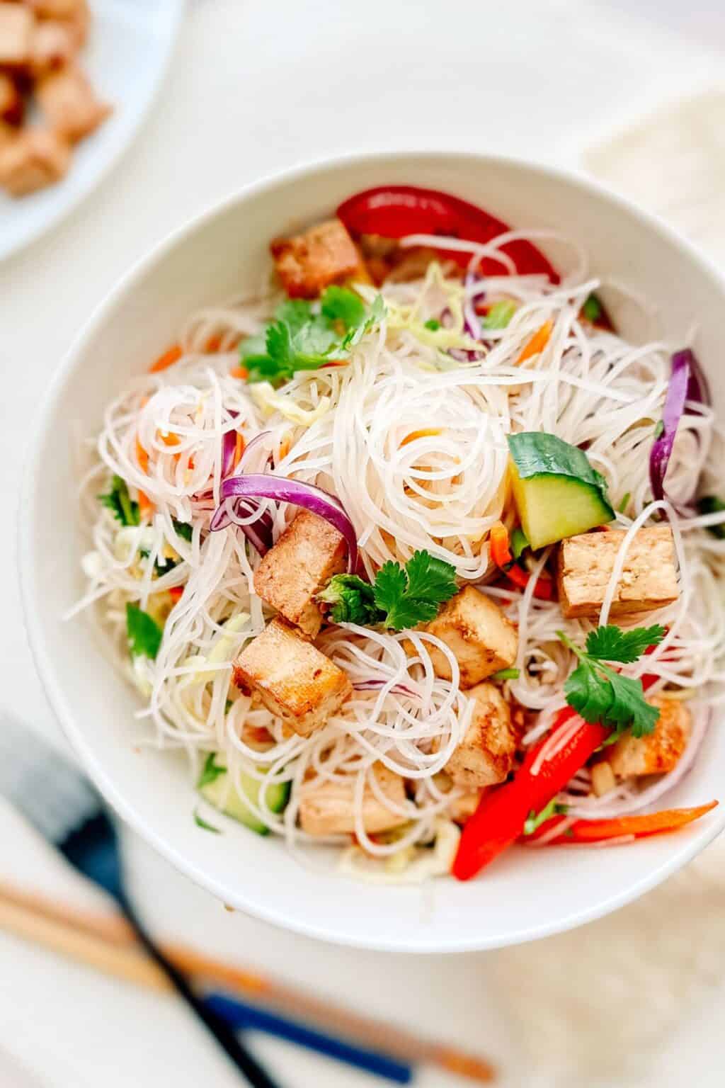 Spring Roll Salad with Tofu