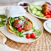 Trader Joe’s Falafel Naan Wrap.