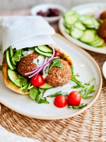 Trader Joe’s Falafel Naan Wrap.