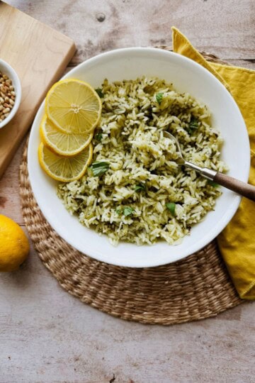 Lemon Basil Rice | Easy Side Dish