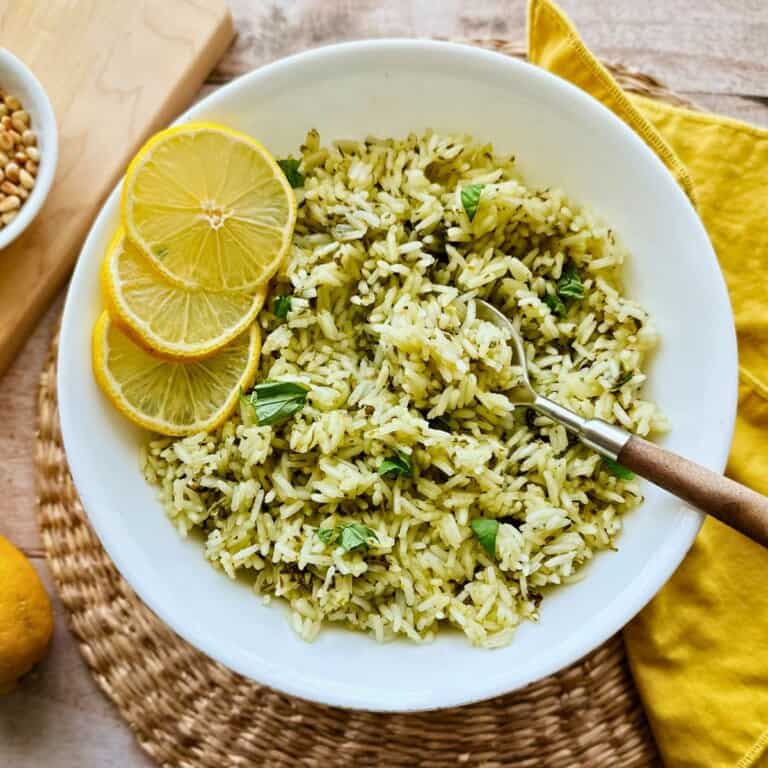 Lemon Basil Rice | Easy Side Dish