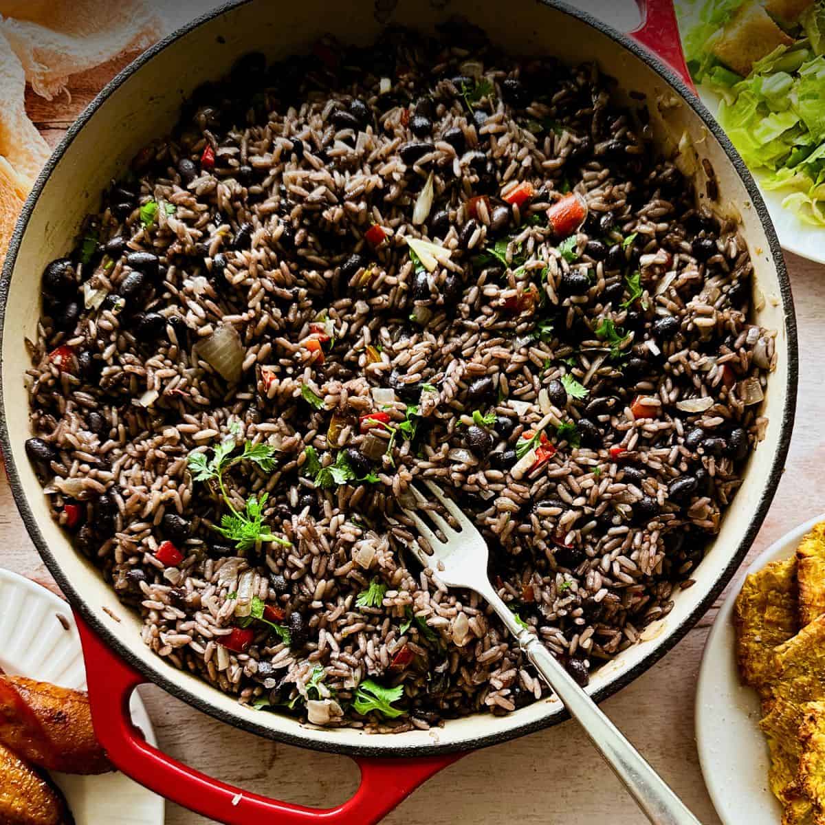 Moros y Cristianos (Cuban Black Beans & Rice)
