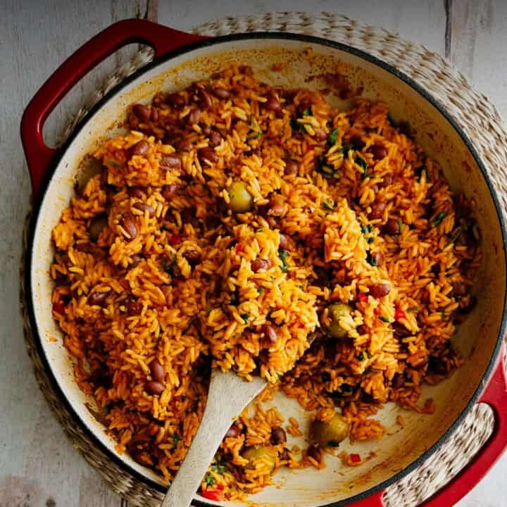 Yellow Cuban Rican Rice Puerto Rican Yellow Rice and Beans